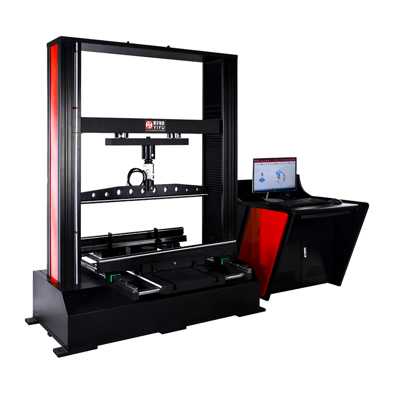 WDW-serien dobbeltsøylet dørtype Dobbeltskruen mikrodatamaskinstyrt multifunksjonell kompresjons- og bøyningstestmaskin